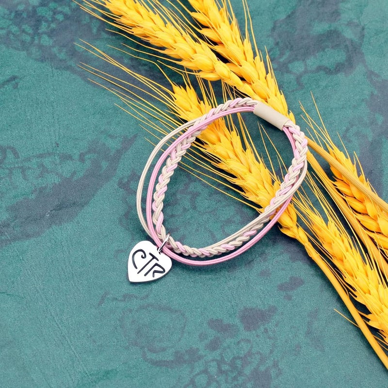 Junswanry LDS Christian CTR Hair Band Bracelet LDS Baptism Gifts Choose The Right Gifts - Image 3
